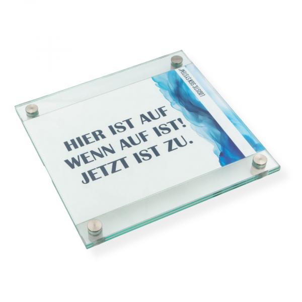 Türschild Wechselrahmen , Glasschild, Alu, Büroschild, Doppelglasschild